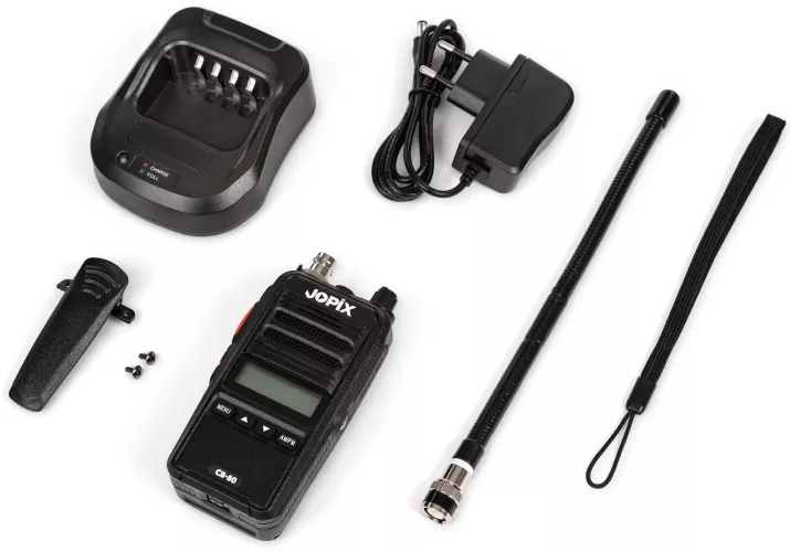 Statie radio portabila CB JOPIX CB-80 AM\/FM ASQ 40CH 4W 2600 mAh Li ...