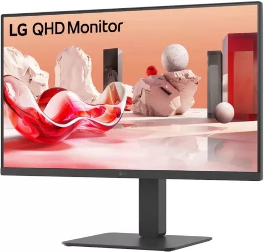 LG 27" 100Hz IPS 5ms 27BA75QB-B QHD 2560x1440 HDMI DisplayPort Boxe Pivot negru - imagine 1