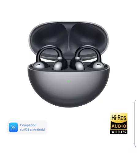 Casti audio Open-Ear Huawei FreeClip Wireless Bluetooth Negru