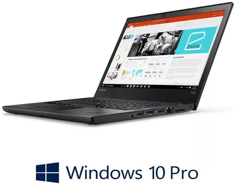 Laptop Lenovo ThinkPad T470 i5-6300U FHD SSD Webcam Win 10 Pro
