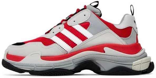 Pantofii Balenciaga x adidas originals Triple S Gri Rosu 43