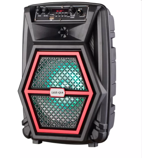 Boxa Portabila Activa Troler Usb Tf Card Bluetooth Radio Fm Aux Display Led