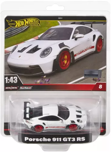 Hot Wheels Premium Real Riders Masinuta Metalica Porsche 911 Gt3
