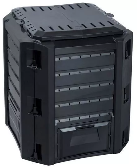 Compostor de gradina 380 L negru Compogreen IKL380C-S411 - cel.ro