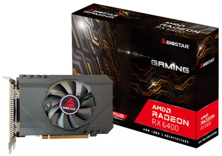 Placa video BIOSTAR Radeon RX 6400 GAMING 4GB GDDR6 64-bit VA6406RA46