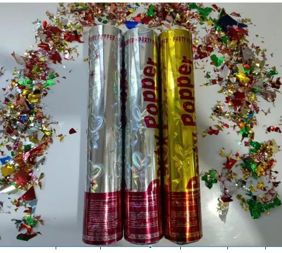 Tub de Confetii Cyrax Party Popper 60x5 cm Confetii Asortate din ...