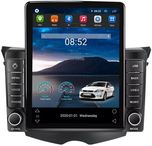 Navigatie dedicata Hyundai Veloster FS 2011-2017 Tesla Style ANDROID 13 ...