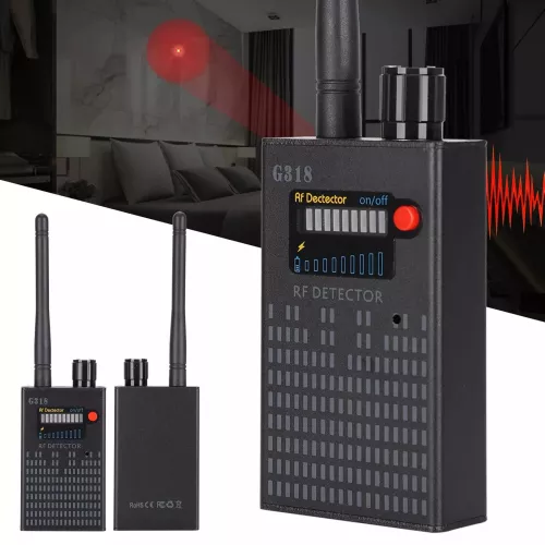 Detector de Aparate Spion Camere Microfoane Localizatoare GPS G318 ST ...