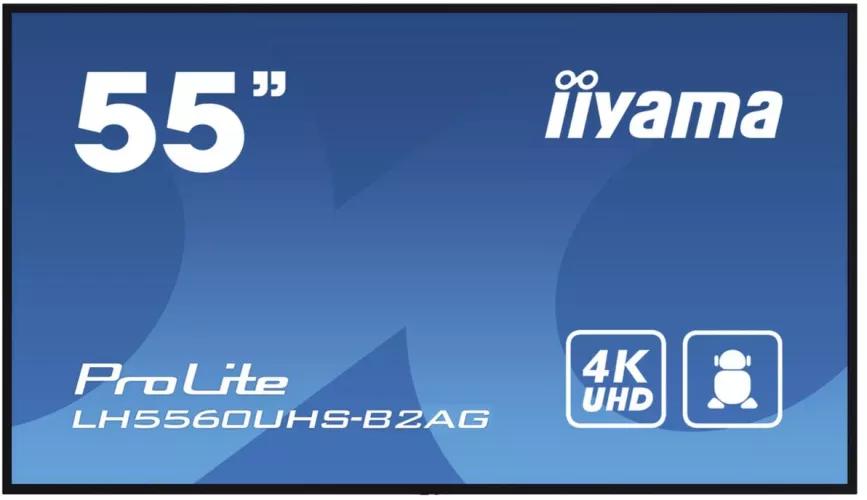 Iiyama 54.6" VA UHD (3840x2160) HDMI Boxe negru - imagine 1