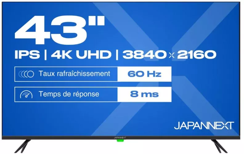 Japannext 43" IPS UHD (3840x2160) HDMI negru
