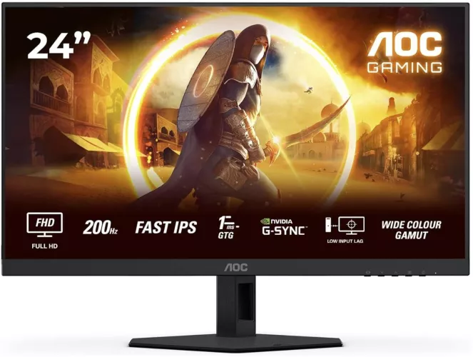 AOC 23.8" 200Hz IPS 0.5ms Full HD HDMI DisplayPort Boxe negru - imagine 1