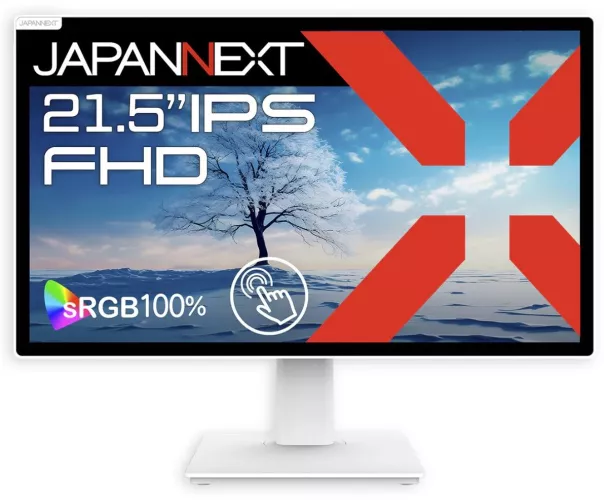 touchscreen Japannext 21.5" IPS Full HD HDMI DisplayPort Boxe negru