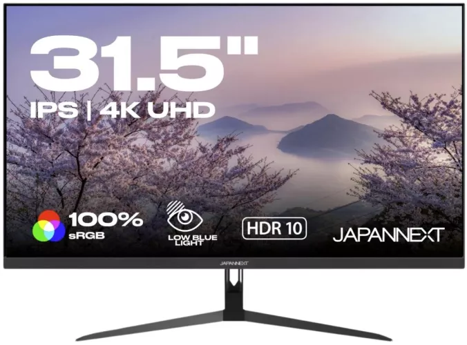 Japannext 31.5" IPS UHD (3840x2160) HDMI DisplayPort Boxe negru