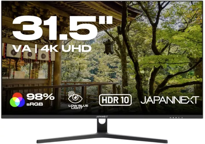Japannext 31.5" VA UHD (3840x2160) HDMI DisplayPort Boxe negru - imagine 1