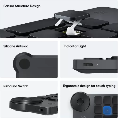Tastatura XP-Pen Mini Keydial ACK05 Tastatura wireless cu comenzi