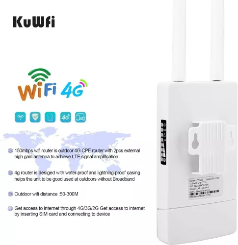 Cpf Wr730 Router Router 4G/LTE KuWFi CPF905-EU Exterior/Interior Wireless 2.4GHz 150 ...