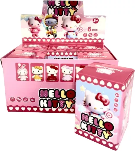 Set 6 jucarii surpriza Hello Kitty blind box figurine