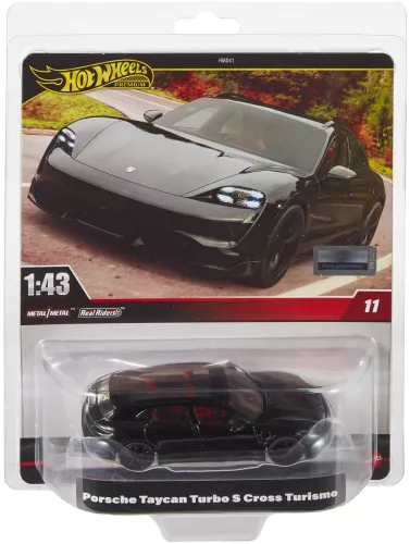 Hot wheels premium real riders masinuta metalica porsche taycan