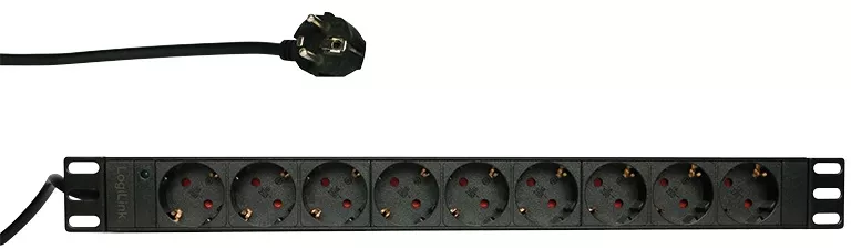 PDU LOGILINK 1U pt. rack 19 inch 9 prize Schuko intrare Schuko max 16 A 2 m