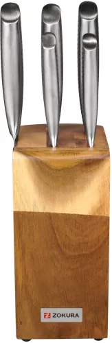 Set cutite 6 piese suport magnetic - Zokura