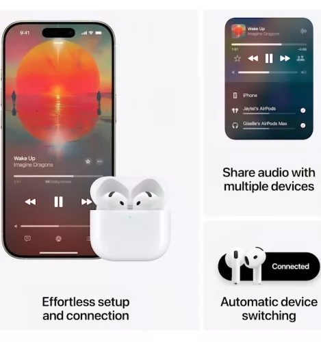 Casti Apple AirPods 4 White