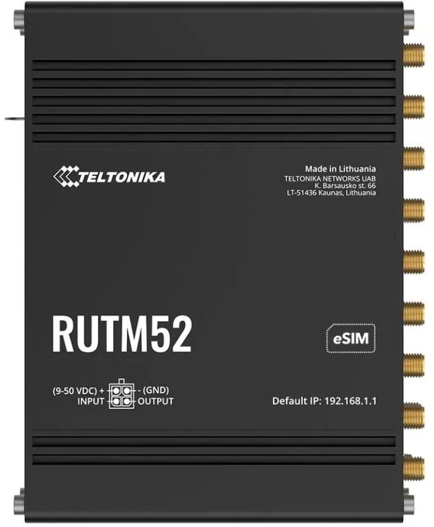 Router wireless Teltonika Gigabit RUTM52 Dual-Band Dual 5G — imaginea 3