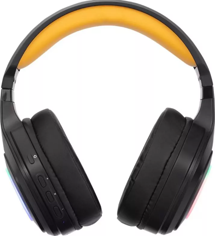 Căști Gaming Marvo HG9084W Pulz 80W Wireless 2.4 Ghz Bluetooth iluminare RGB (Negru) — imaginea 5