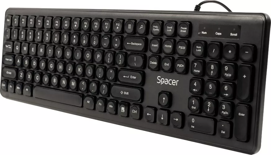 Tastatura Spacer SPKB-LWP-03 Wired USB (Negru) — imaginea 4