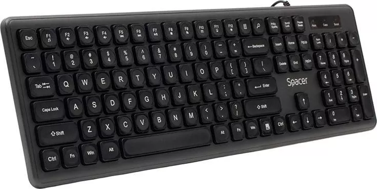 Tastatura Spacer SPKB-LWP-03 Wired USB (Negru) — imaginea 6
