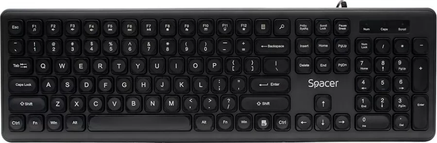 Tastatura Spacer SPKB-LWP-03 Wired USB (Negru) — imaginea 3