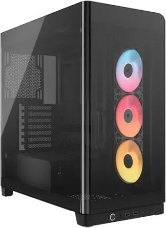 Carcasa Corsair FRAME 4500X RS-R ARGB Panoramic Middle Tower Tempered glass Negru — imaginea 2