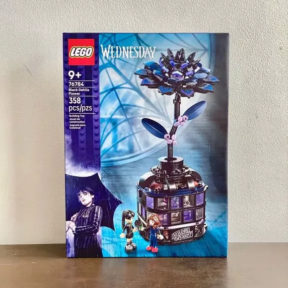 LEGO Wednesday Floare de dalie neagra 76784 358 piese