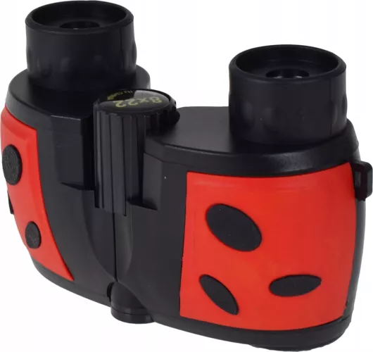 BINOCULARI DIN PLASTIC 8X22 CU FOCUS REGLABIL SIGURI PENTRU COPII