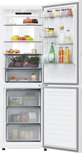 Combina frigorifică Candy ECN4CQTEW186, Total No Frost, 355 l, H 185 cm, Clasa E, Wi-Fi, alb — imaginea 4