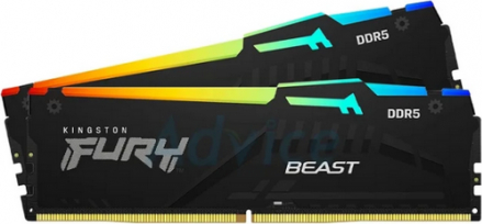 Kit Memorie Kingston Fury Beast RGB 16GB 2x8GB DDR5 6000MHz CL30