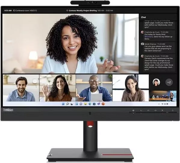 Lenovo 23.8" IPS 4ms T24mv-30 Full HD HDMI DisplayPort Boxe Pivot negru