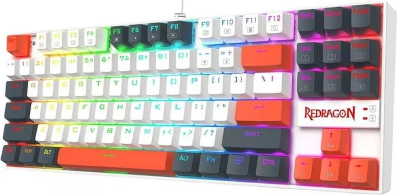 Tastatura Gaming mecanica Redragon Kumara Wired USB iluminare RGB (MUlticolor) — imaginea 4