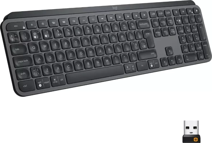 Tastatura Wireless Logitech MX Keys QWERTZ Layout German negru grafit - RESIGILAT