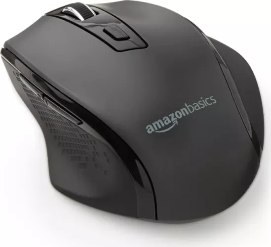 Mouse wireless Amazon Basics 2.4 GHz DPI reglabil negru - SECOND