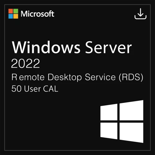 Microsoft Windows Server 2022 RDS 50 Kullanıcı Dijital Lisans - Hızlı ve Güvenil