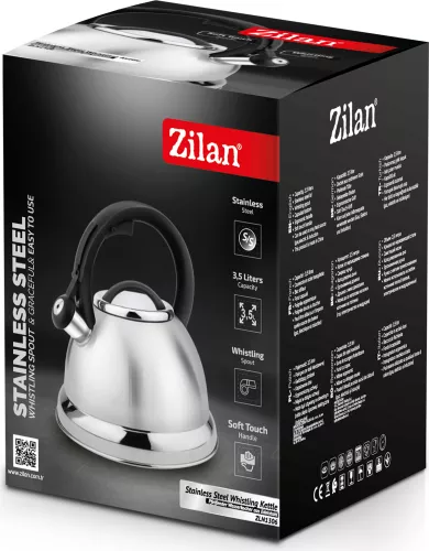 Ceainic cu fluier Zilan ZLN1306 din otel inoxidabil Compatibil gaz