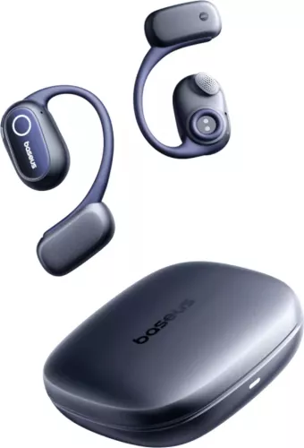 Căști True Wireless Baseus Bowie MF1 Open-Ear, Autonomie 60 de ore, IPX4, Bluetooth 5.4, Alb — imaginea 4