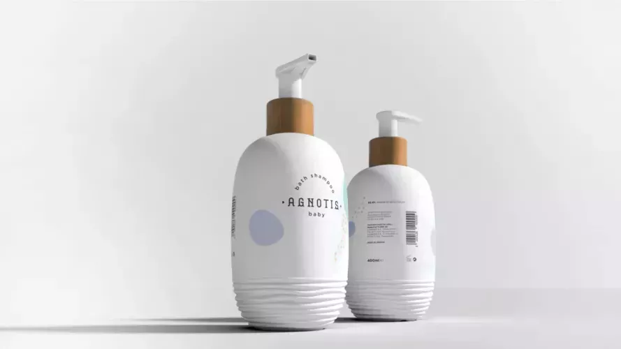 Șampon și gel de dus hipoalergenic 2 in 1 pentru bebeluși și copii Agnotis 400 ml — imaginea 4