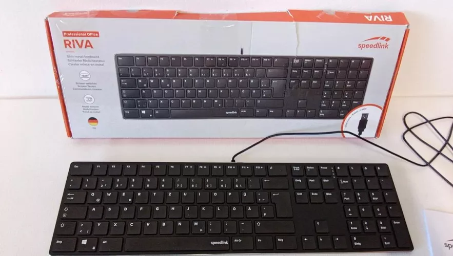 Tastatura cu fir silentioasa Speedlink RIVA Scissor Keyboard cu