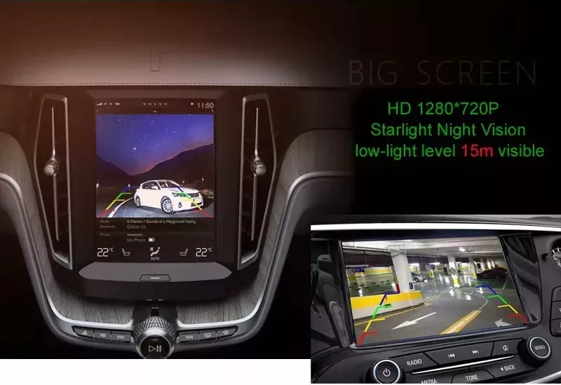 Camera marsarier HD unghi 170 grade cu StarLight Night Vision Peugeot ...