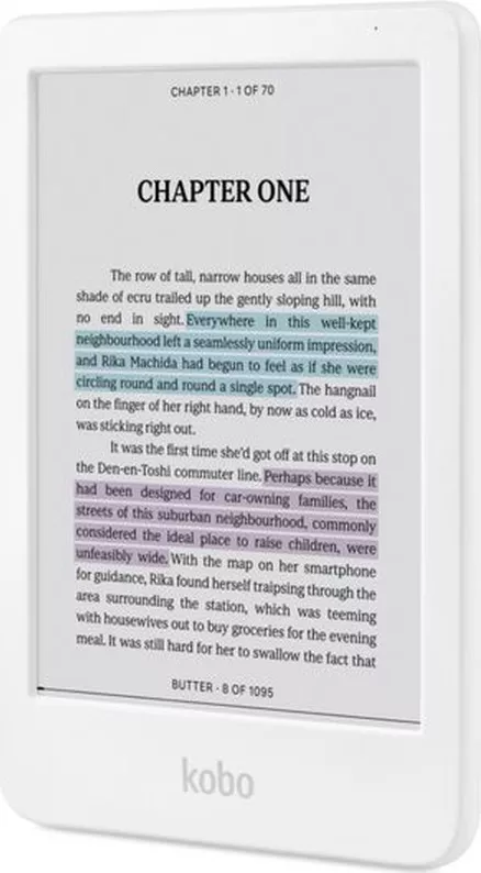 E-book Reader RAKUTEN KOBO Clara Color 6 inch Comfort Light IPX8