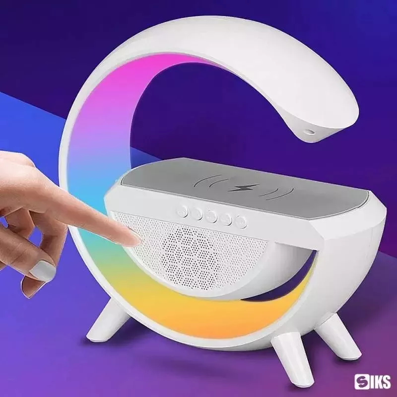 Boxa Multifunctionala 3 in 1 SIKS Lampa LED RGB Smart Boxa