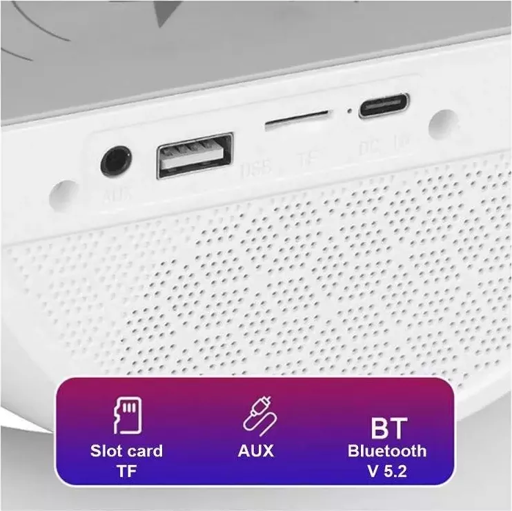 Boxa Multifunctionala 3 in 1 SIKS Lampa LED RGB Smart Boxa Bluetooth ...