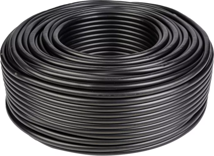 Cablu electric 3x4 mm² 100 m negru conductor flexibil CCA izolatie PVC