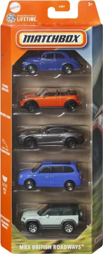 MATCHBOX SET 5 MASINUTE METALICE MBX BRITISH ROADWAYS SCARA 1 64